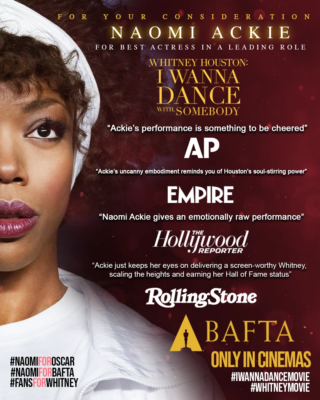 Naomi Ackie / review-led campaign creative